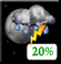 Wednesday Night: Isolated Showers And Thunderstorms then Mostly Clear